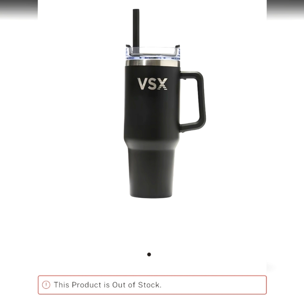 Victoria's Secret Travel Mug Black 40 oz *SOLD OUT IN STORES* NWT